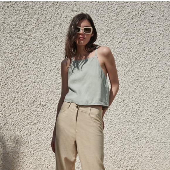 Zara Tops - Zara Linen Wrap Top